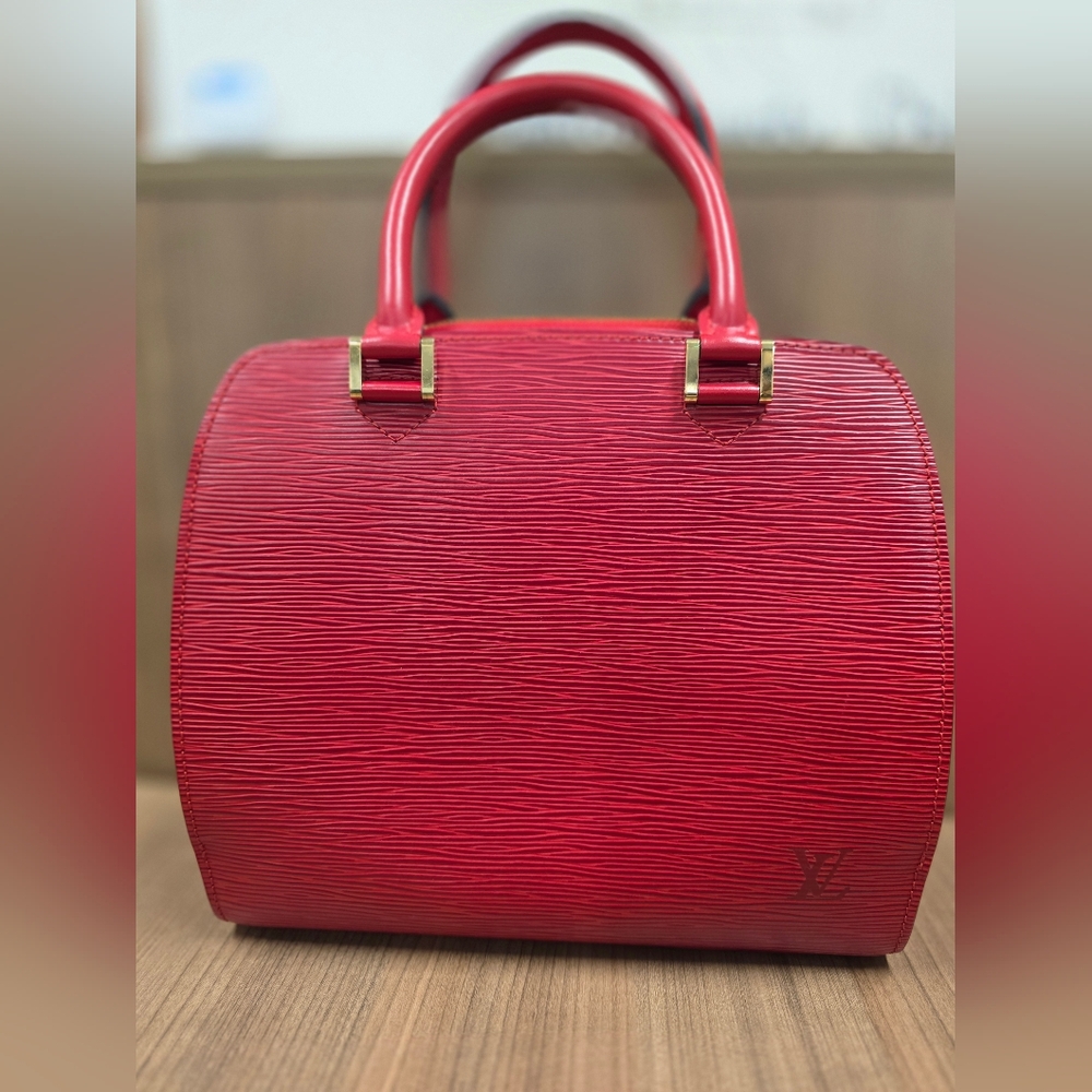 Louis Vuitton Epi Pont-Neuf Castillan Red